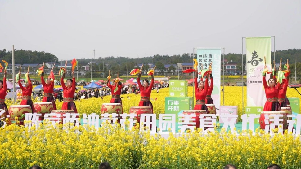 春风有信·油菜会语｜湖南粒粒饱科技闪耀亮相宁乡陈家桥油菜花田园美食文化节