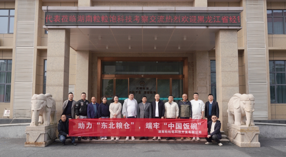 助力“东北粮仓”丨黑龙江省经销商代表团赴湖南粒粒饱考察交流